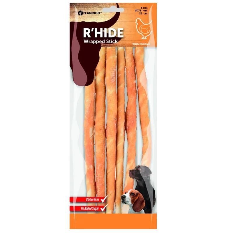 Flamingo Rhide Tavuk Sargılı Kemik Köpek Ödülü 130 GR 25 CM | SRC: Barcode: 5400585129519